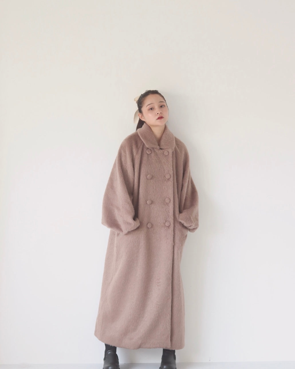 shaggy long coat – muguet