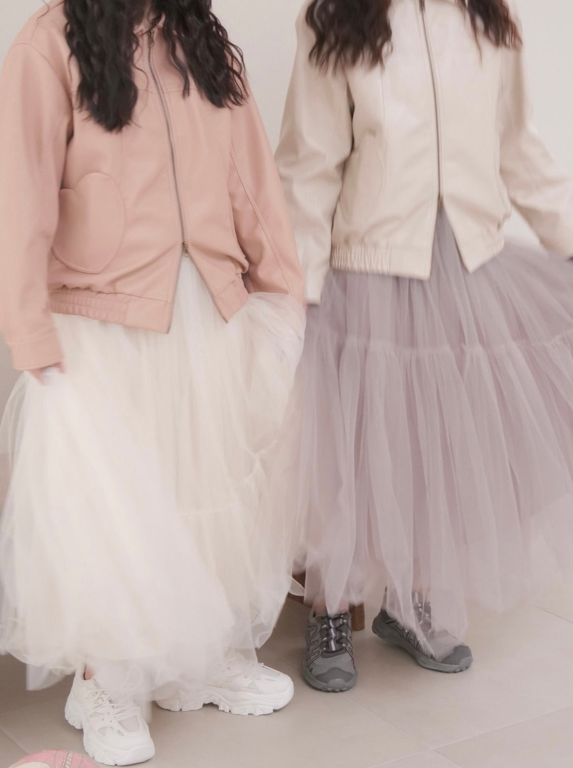 random hem tulle skirt – muguet