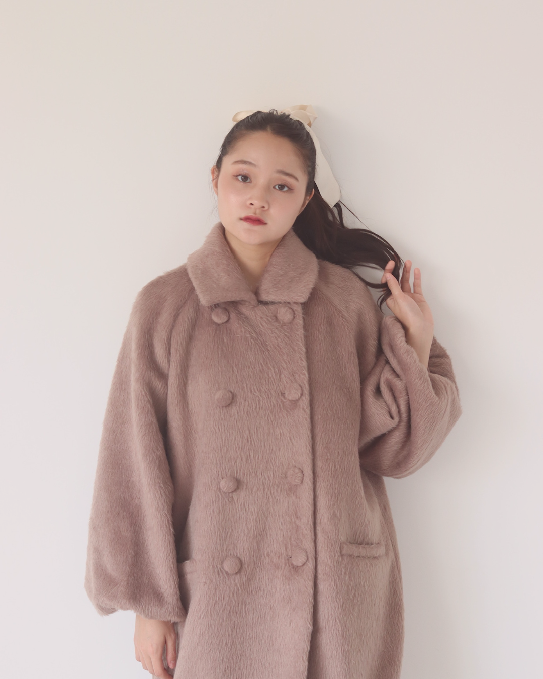 shaggy long coat – muguet