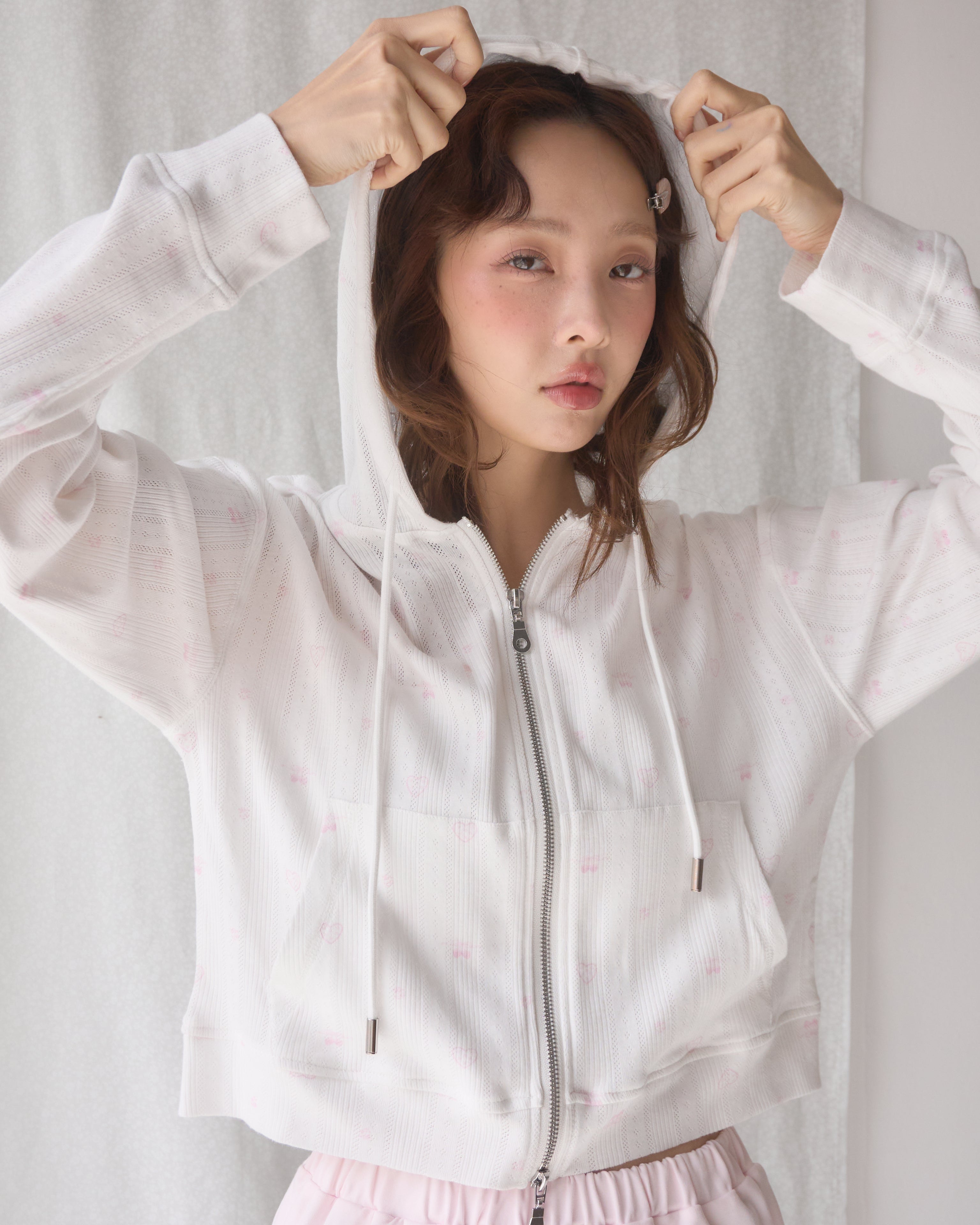 strawberry pattern hoodie