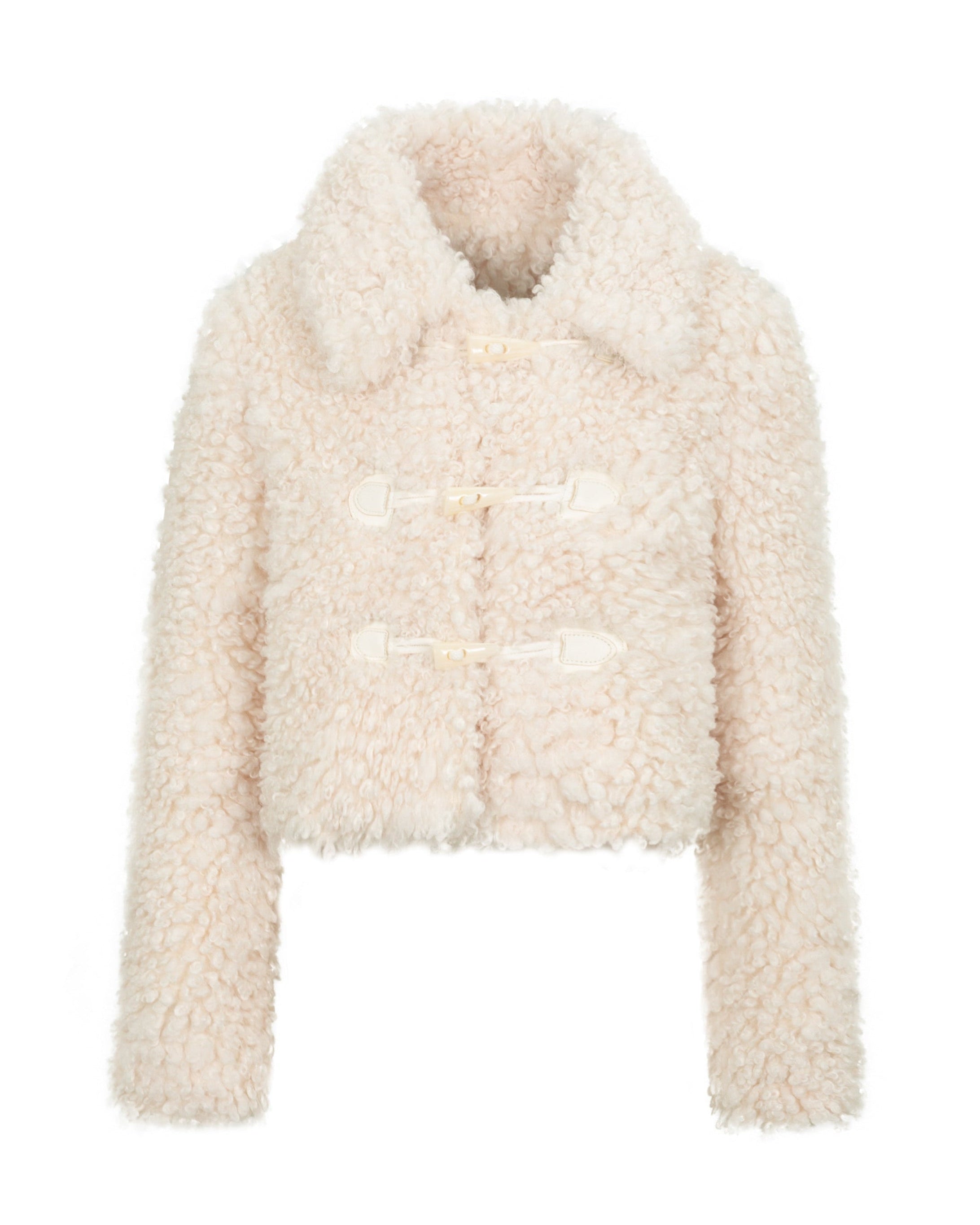 duffle short fur coat