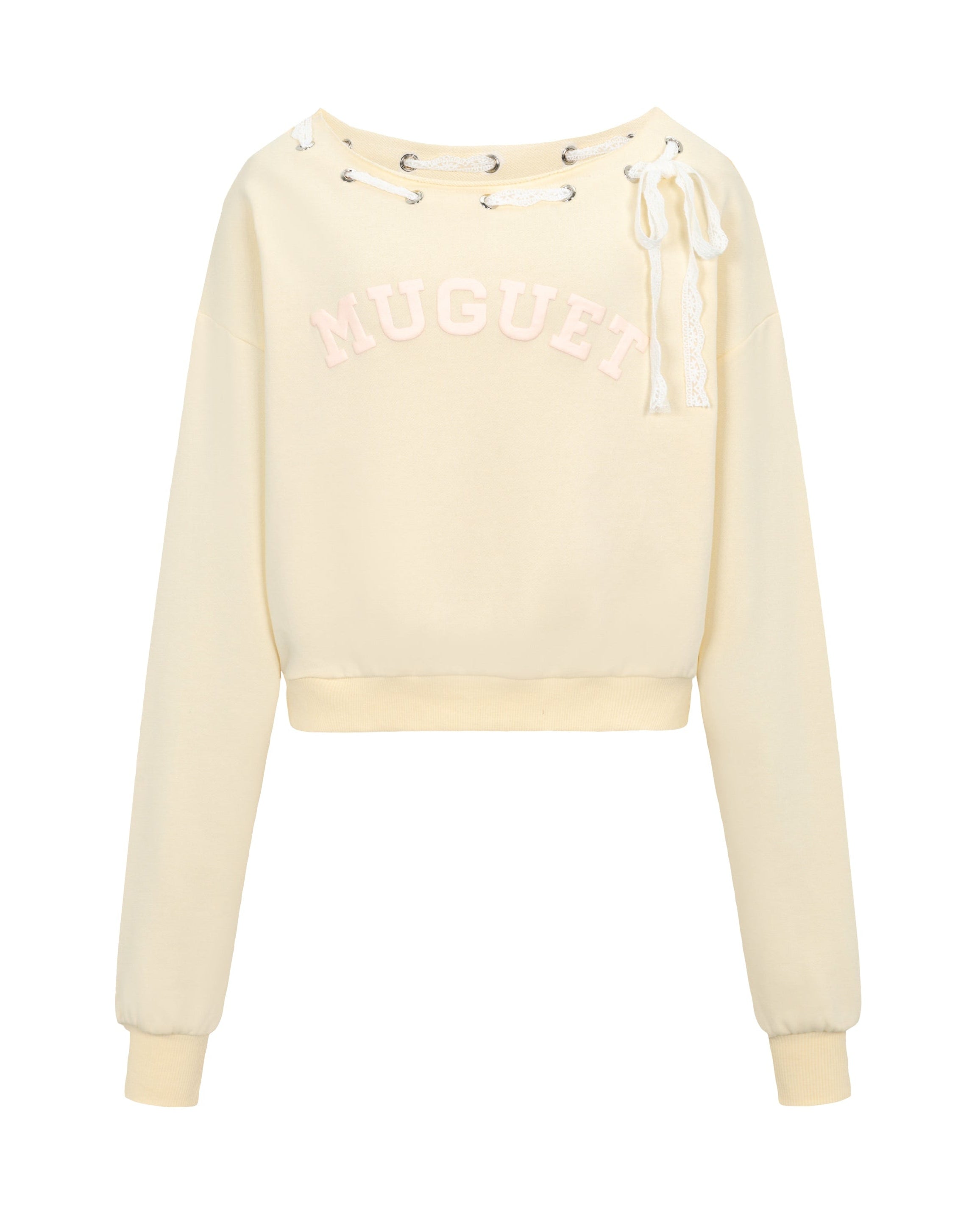 ribbon one shoulder sweat