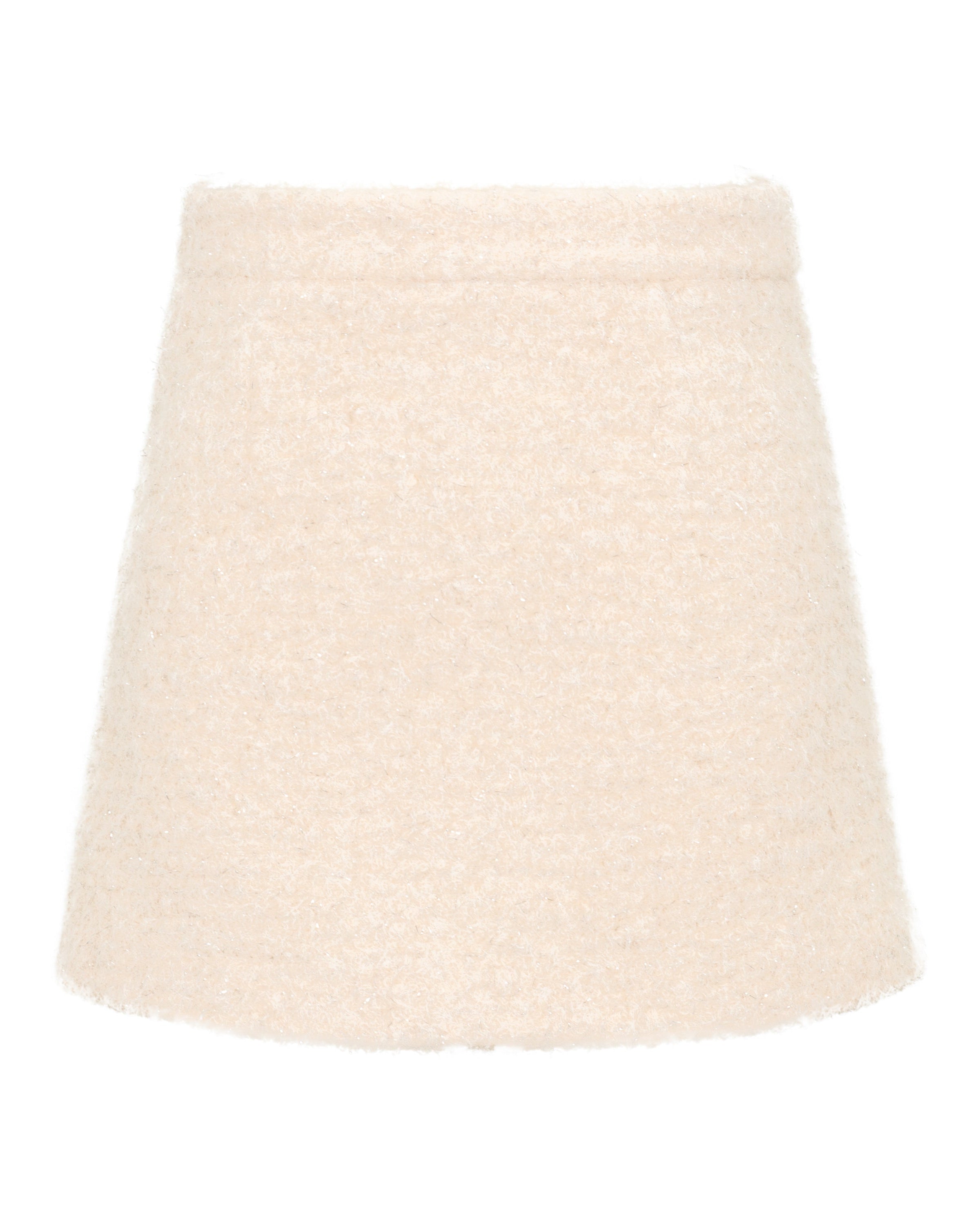 shaggy glitter mini skirt