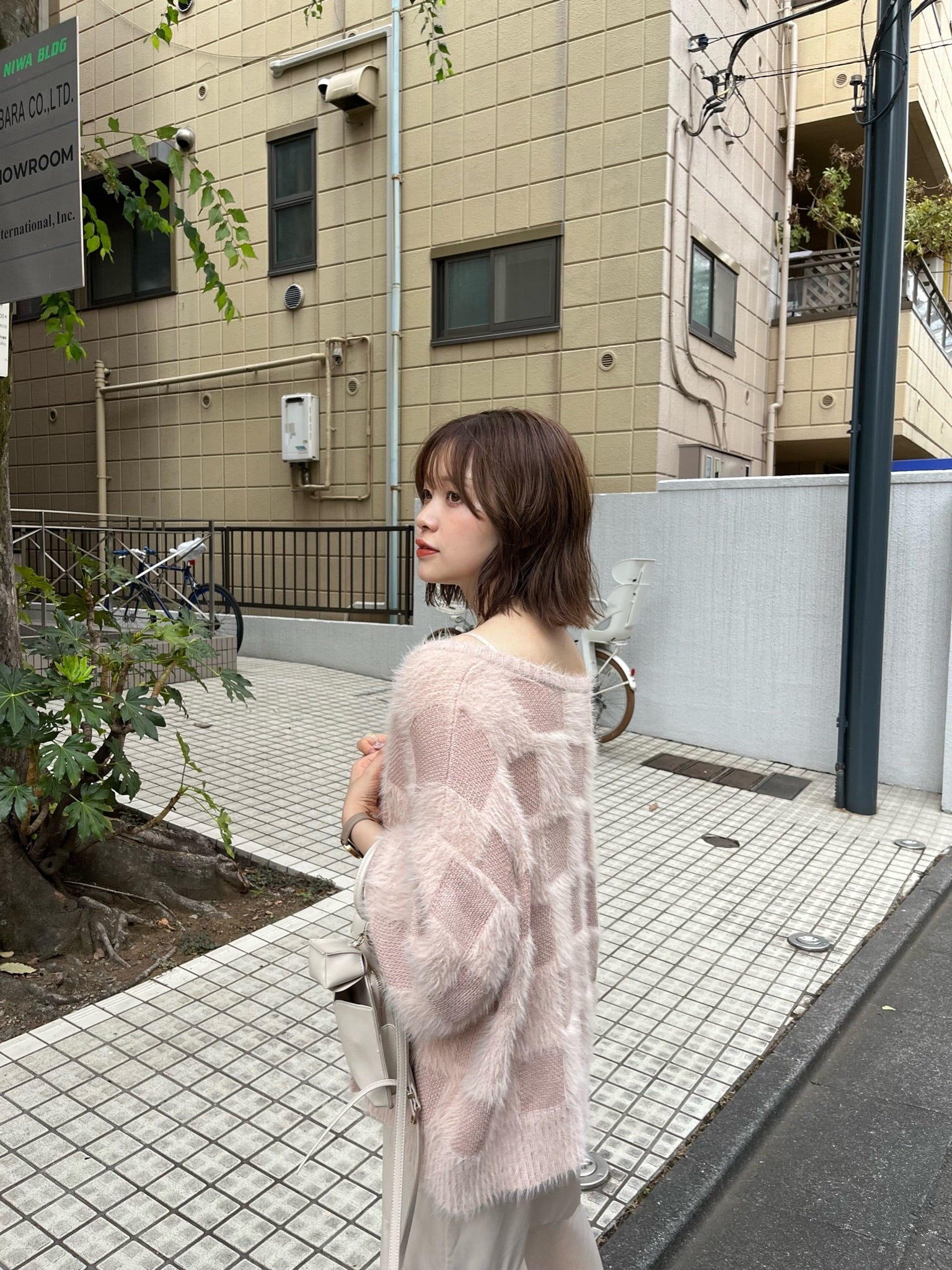 muguet / ミュゲ】shaggy knit ensemble