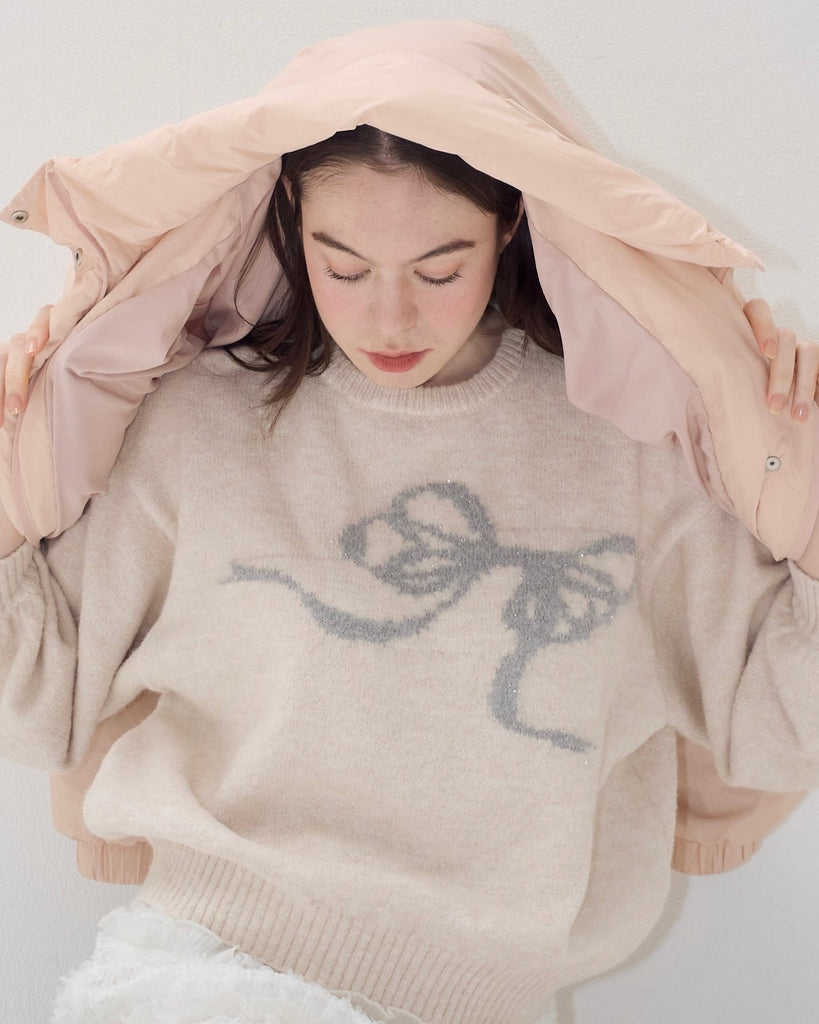 muguet flower quilting jacket pink muguet flower quilting jacket ivory