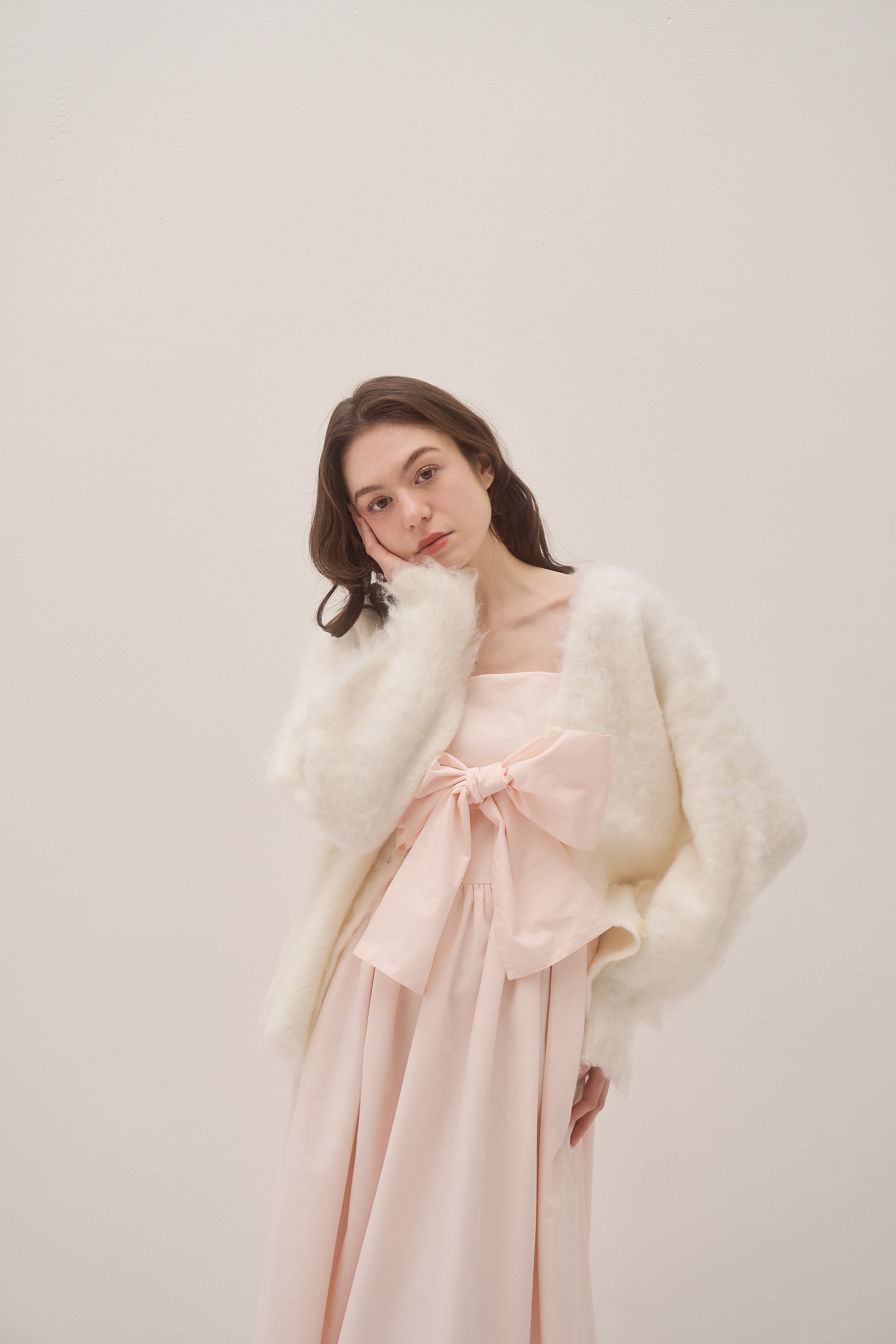 cotton candy loose knit cardigan – muguet