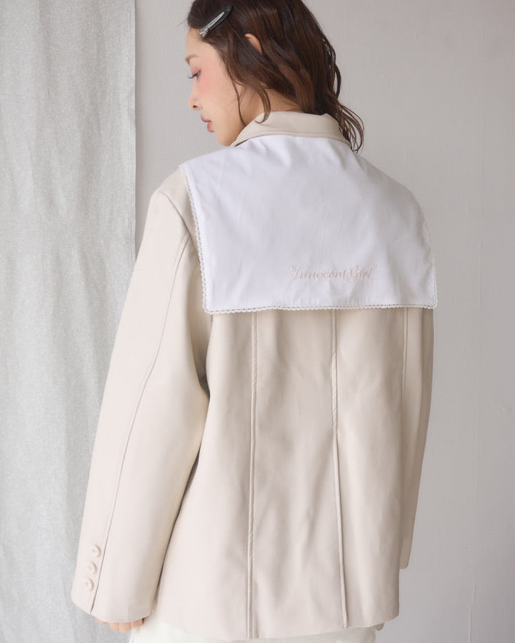 Restock】french collar leather jacket