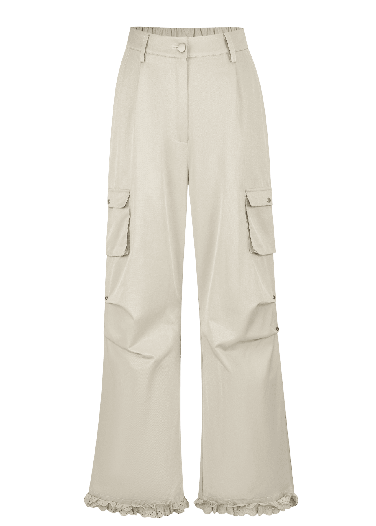 muguet side tuck long pants White Mサイズ side tuck long pants