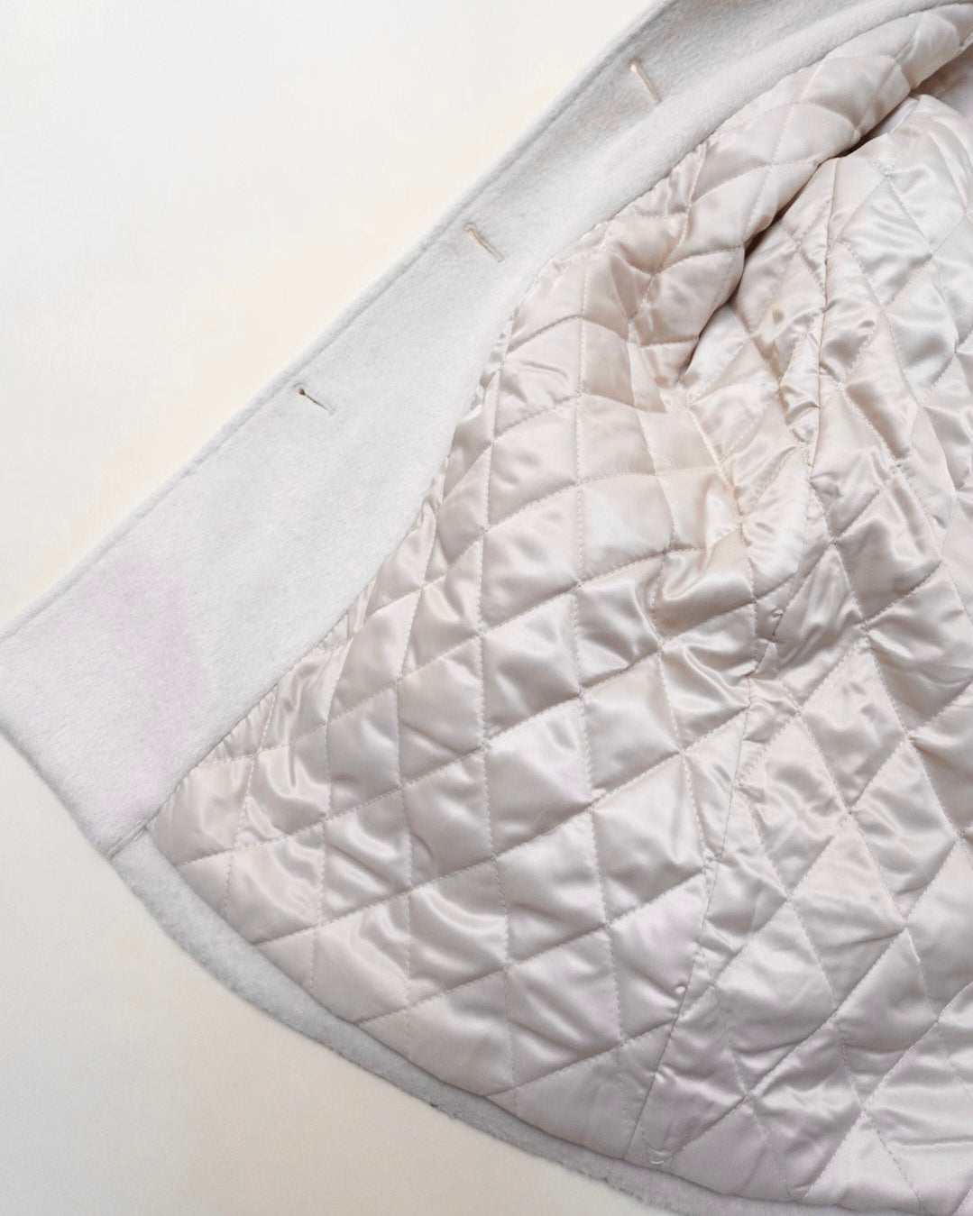 romantic milky midi coat