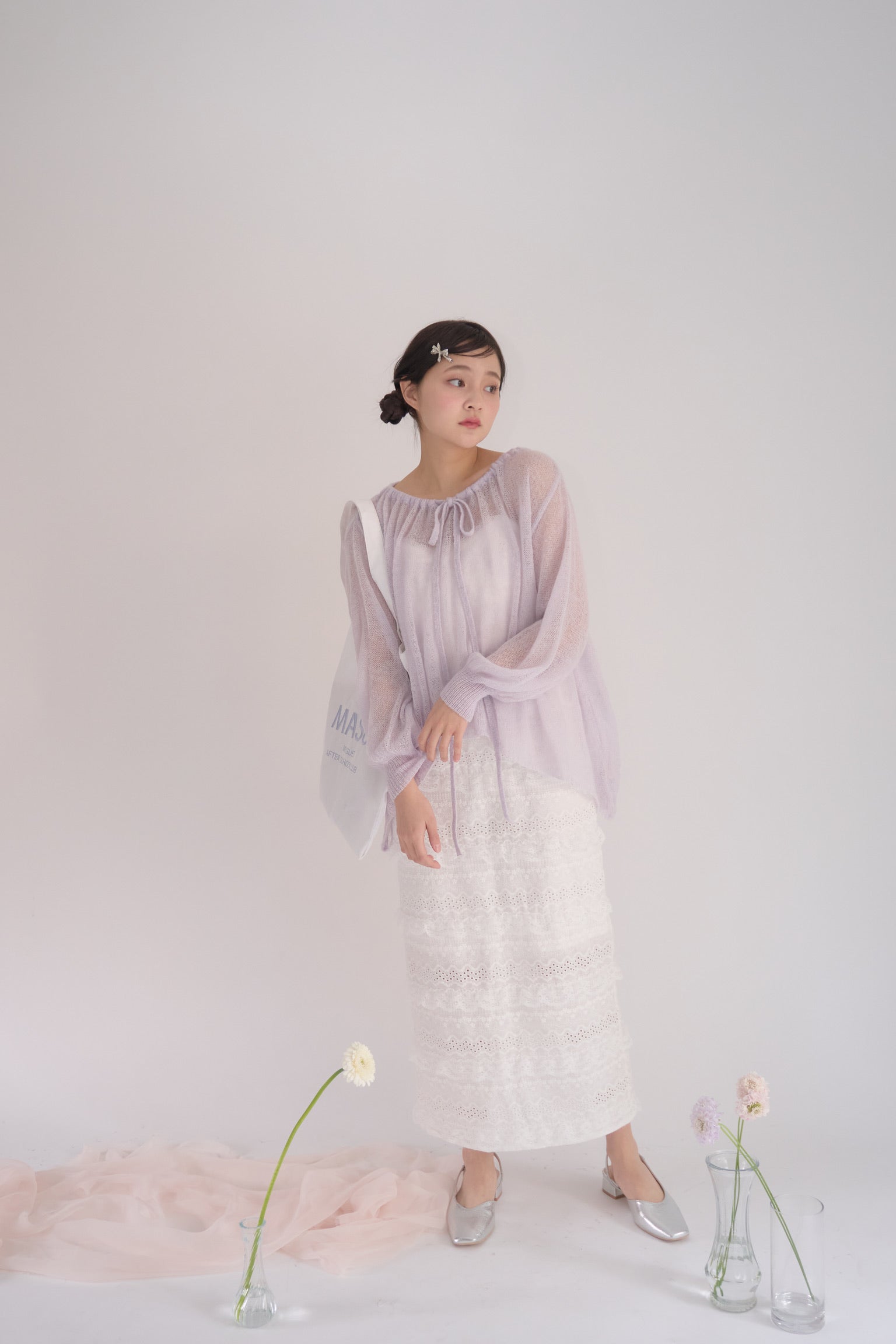 cotton lace I line cami op – muguet
