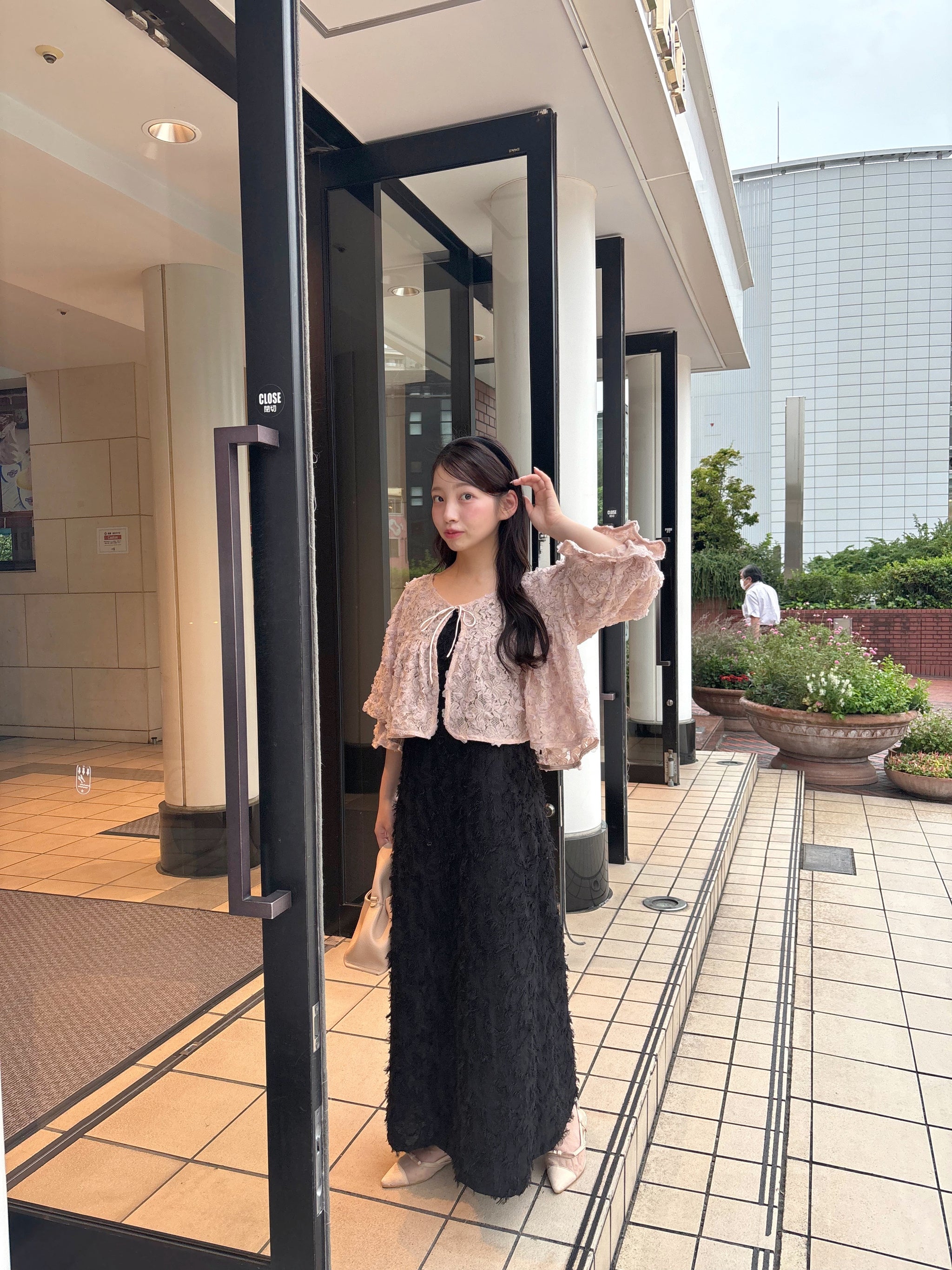 flower lace ribbon bolero – muguet