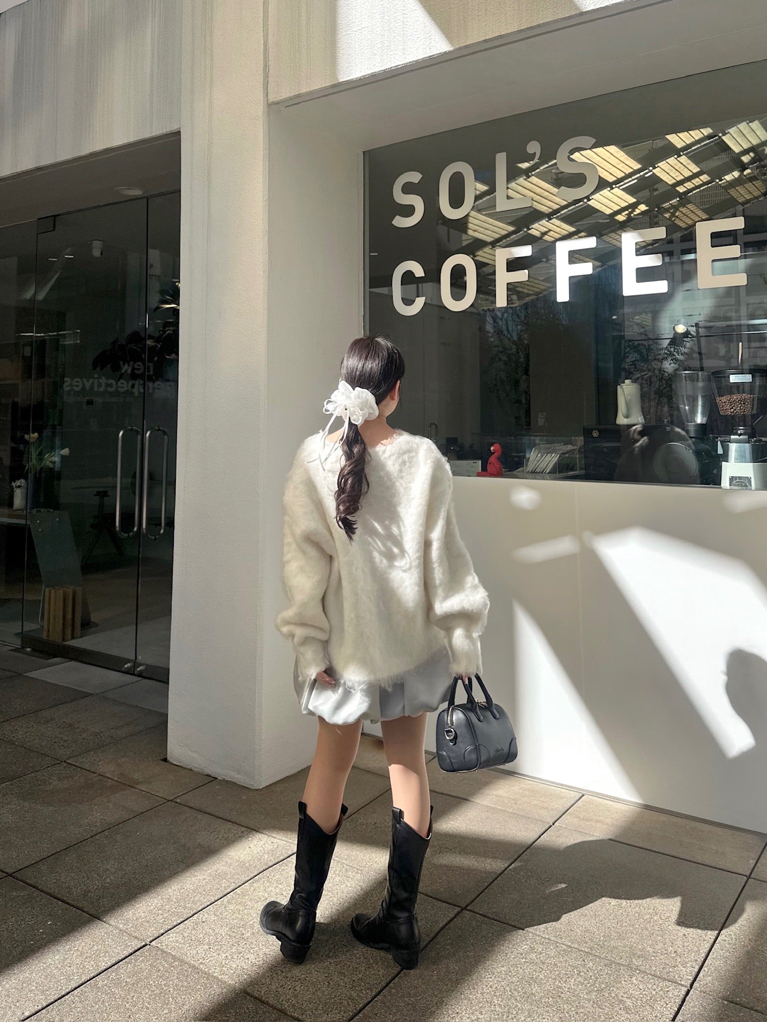 cotton candy loose knit cardigan – muguet
