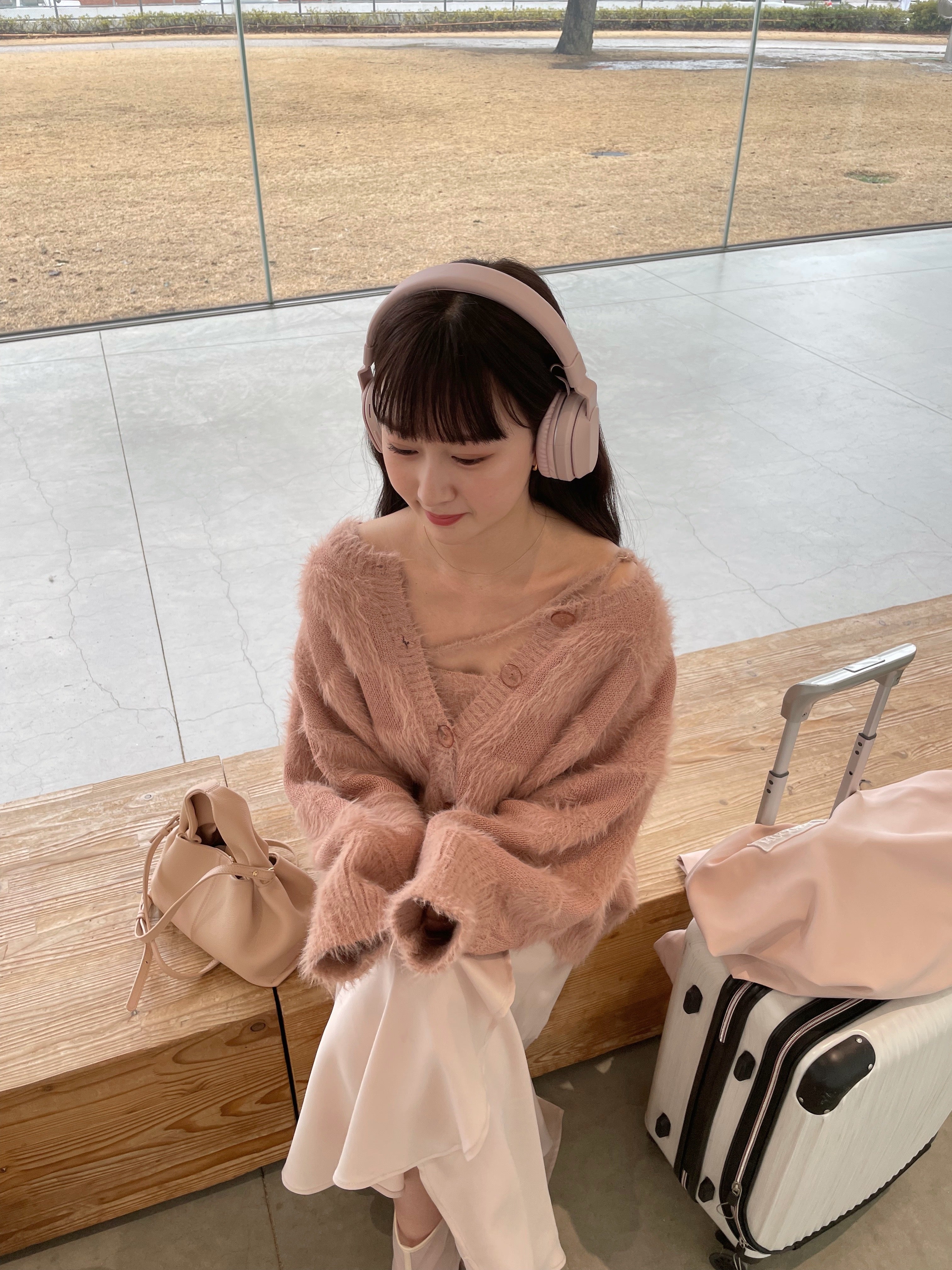 特集 muguet shaggy knit ensemble PINK - トップス